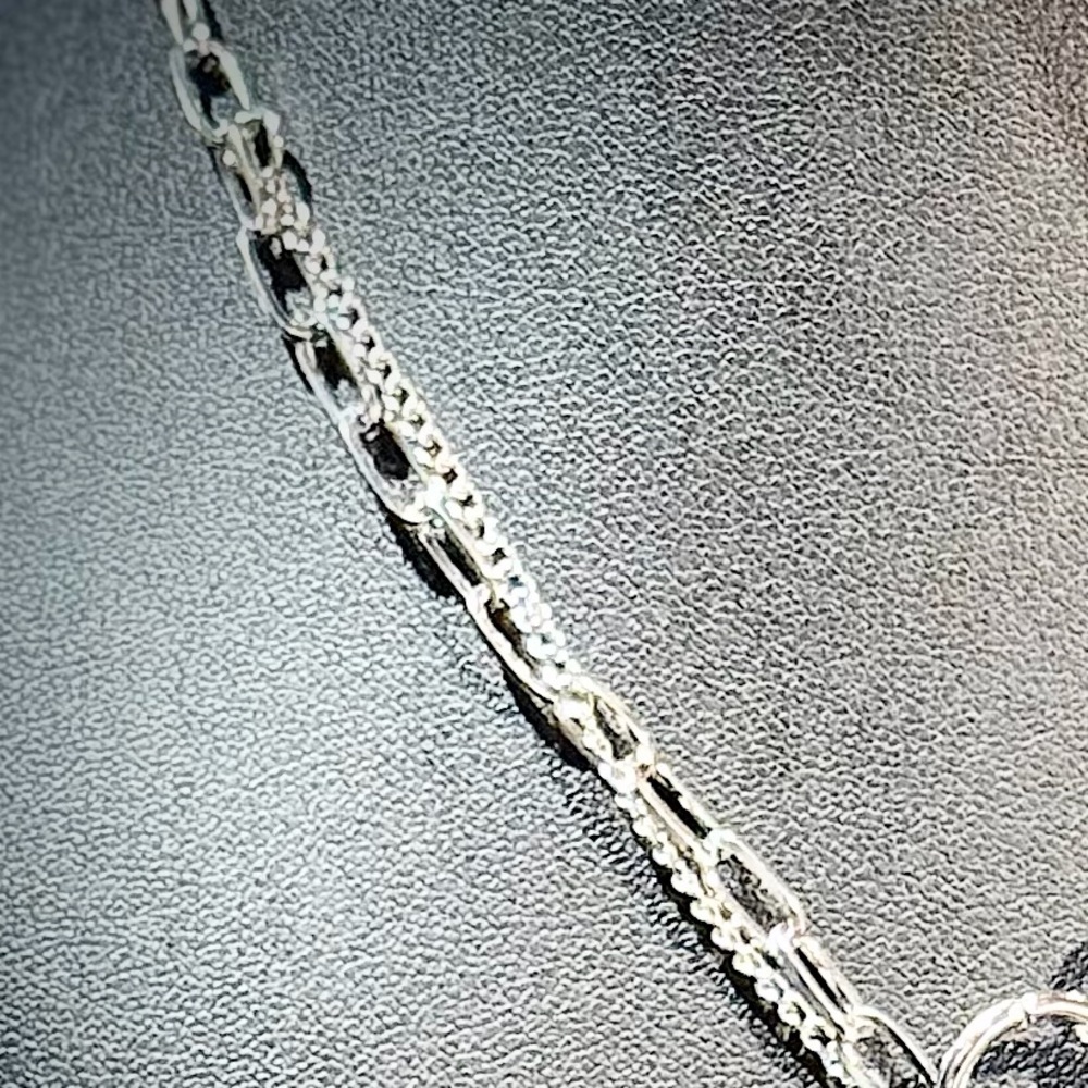 Silver Goth Cross Pendant Necklace Y2K - Picture 3 of 5